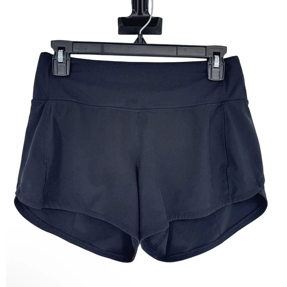 Lululemon Speed Up Shorts Sz 4 Black 4